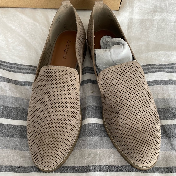 Indigo Shoes - Indigo Taupe Loafers